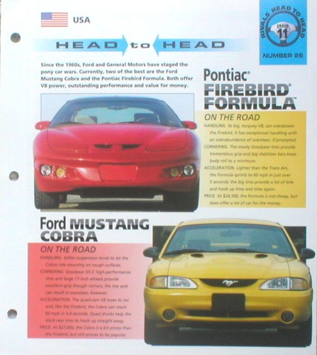 1998 ford mustang cobra - ford, vs